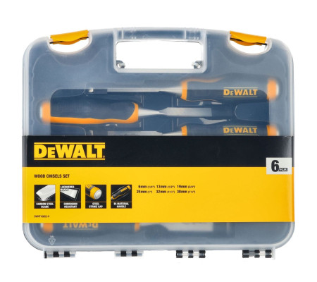 Набор стамесок DEWALT DWHT16852-9, 6-38 мм, 6 шт.