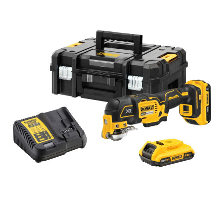 Аккумуляторный реноватор DEWALT DCS356D2, 18 В, 20000 кол/мин, с 2 АКБ 2 Ач и ЗУ, в кейсе TSTAK (DCS356D2-QW)