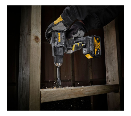 Ударная дрель-шуруповерт DEWALT DCD100D2T, 18 В, 1650 об/мин, 28050 уд/мин, с 2 АКБ 2 Ач и ЗУ, в кейсе TSTAK (DCD100D2T-QW)