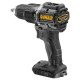 Ударная дрель-шуруповерт DEWALT DCD100D2T, 18 В, 1650 об/мин, 28050 уд/мин, с 2 АКБ 2 Ач и ЗУ, в кейсе TSTAK (DCD100D2T-QW)