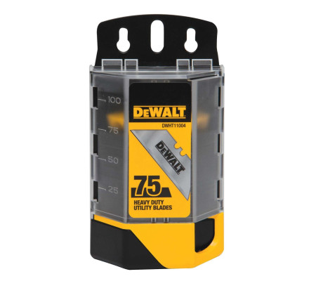 Лезвие для ножа DEWALT DWHT11004-7, трапециевидное, 75 шт.