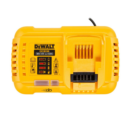 Набор DEWALT DCB118T2: 2 АКБ DCB546, Li-Ion, 18/54 В, 6/2 Ач и быстрое зарядное устройство DCB118, 18/54 В, 8 А (DCB118T2-QW)