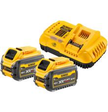 Набор DEWALT DCB118T2: 2 АКБ DCB546, Li-Ion, 18/54 В, 6/2 Ач и быстрое зарядное устройство DCB118, 18/54 В, 8 А (DCB118T2-QW)
