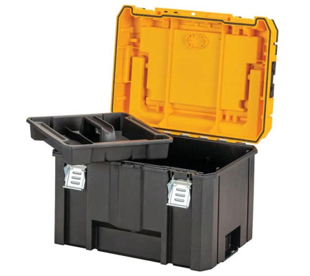 Ящик для инструмента DEWALT TSTAK 2.0 IP54 DWST83343-1, с верхним отделением для хранения принадлежностей