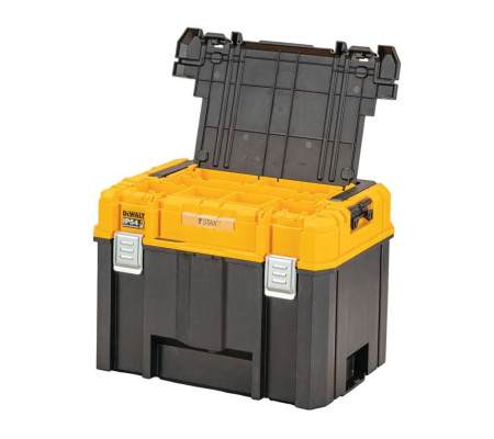 Ящик для инструмента DEWALT TSTAK 2.0 IP54 DWST83343-1, с верхним отделением для хранения принадлежностей