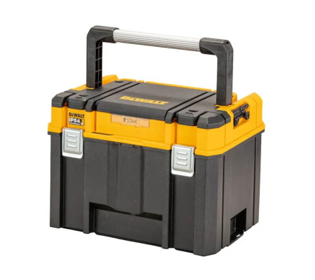 Ящик для инструмента DEWALT TSTAK 2.0 IP54 DWST83343-1, с верхним отделением для хранения принадлежностей