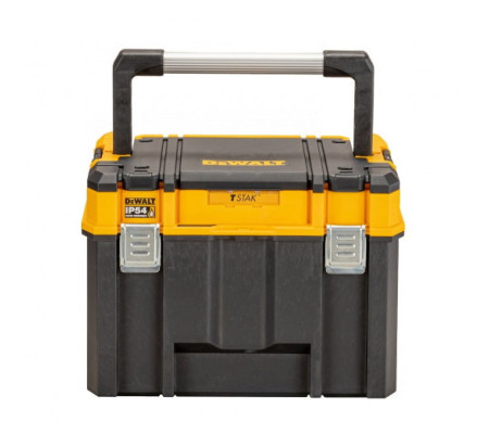 Ящик для инструмента DEWALT TSTAK 2.0 IP54 DWST83343-1, с верхним отделением для хранения принадлежностей