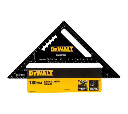 Кровельный угольник DEWALT DWHT25227-0, метрический, 18 см