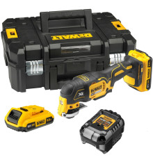 Аккумуляторный реноватор DEWALT DCS355D2, 18 В, 20000 кол/мин, с 2 АКБ 2 Ач и ЗУ, в кейсе TSTAK (DCS355D2-QW)