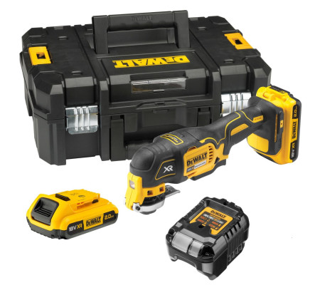 Аккумуляторный реноватор DEWALT DCS355D2, 18 В, 20000 кол/мин, с 2 АКБ 2 Ач и ЗУ, в кейсе TSTAK (DCS355D2-QW)