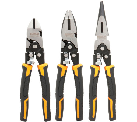 Набор DEWALT: плоскогубцы DWHT70228 + длинногубцы DWHT70230 + кусачки DWHT70229, DWHT0-70485