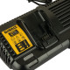Набор DEWALT DCB132X2: 2 АКБ DCB547, Li-Ion, 18/54 В, 9/3 Ач и двойное зарядное устройство DCB132, 12/14.4/18/54 B В, 2x4 А