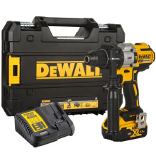 Ударная дрель-шуруповерт DEWALT DCD996P1, 18 В, 2250 об/мин, 38250 уд/мин, с АКБ 5 Ач и ЗУ, в кейсе TSTAK (DCD996P1-QW)