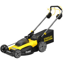 Аккумуляторная газонокосилка STANLEY FATMAX SFMCMWS251M, 2х18 В, 2800 об/мин, 40 л, с 2 АКБ 4 Ач и ЗУ (SFMCMWS251M-QW)