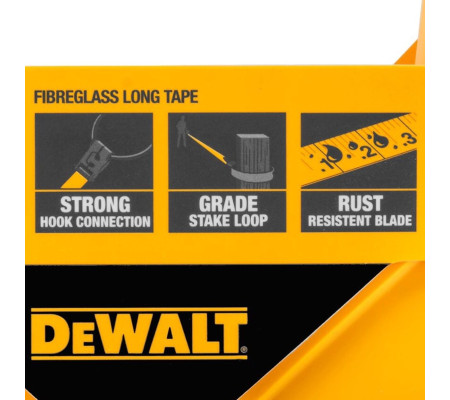 Длинная рулетка DEWALT DWHT34218-0, 30 м