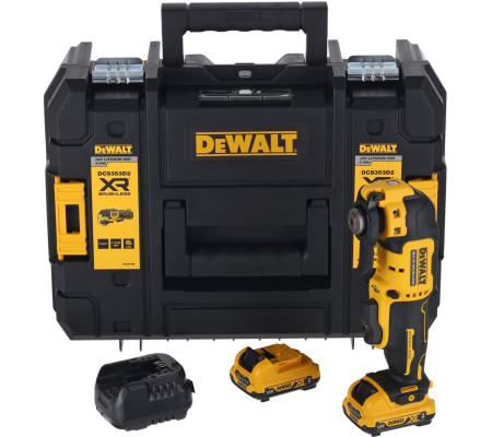 Аккумуляторный реноватор DEWALT DCS353D2, 12 В, 18000 кол/мин, с 2 АКБ 2 Ач и ЗУ, в кейсе TSTAK (DCS353D2-QW)