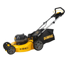 Аккумуляторная газонокосилка DEWALT DCMW564P2, 2х18 В, 3300 об/мин, 55 л, с 2 АКБ 5 Ач и ЗУ (DCMW564P2-QW)