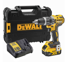 Дрель-шуруповерт DEWALT DCD796P1, 18 В, 2000 об/мин, 34000 уд/мин, с АКБ 5 Ач и ЗУ, в кейсе TSTAK (DCD796P1-QW)