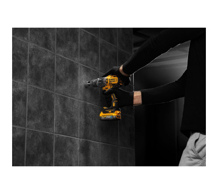 Дрель-шуруповерт DEWALT DCD796P1, 18 В, 2000 об/мин, 34000 уд/мин, с АКБ 5 Ач и ЗУ, в кейсе TSTAK (DCD796P1-QW)