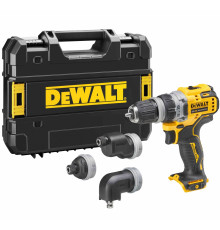 Дрель-шуруповерт DEWALT DCD703NT, 12 В, 58 Нм, 1500 об/мин, с набором насадок, без АКБ и ЗУ, в кейсе TSTAK (DCD703NT-XJ)
