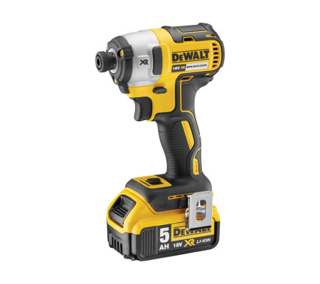 Аккумуляторный шуруповерт DEWALT DCF887P2, 18 В, 205 Нм, 3800 уд/мин, с 2 АКБ 5 Ач и ЗУ, в кейсе (DCF887P2-QW)