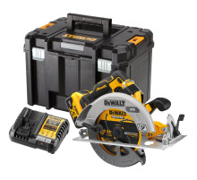 Аккумуляторная дисковая пила DEWALT DCS573P1T, 18/54 В, 190 мм, 5500 об/мин, с АКБ 5 Ач и ЗУ, в кейсе TSTAK (DCS573P1NT-XJ)