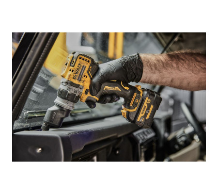 Дрель-шуруповерт DEWALT DCD703L2T, 12 В, 58 Нм, 1500 об/мин, с набором насадок, 2 АКБ 3 Ач и ЗУ, в кейсе TSTAK (DCD703L2T-QW)