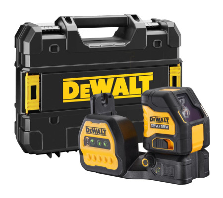 Аккумуляторный лазерный построитель плоскостей DEWALT DCE088NG18, 12/18 В, зеленый луч, 30 м, без АКБ и ЗУ, в кейсе TSTAK