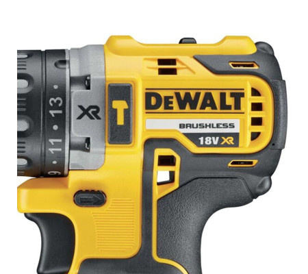 Ударная дрель-шуруповерт DEWALT DCD796D2, 18 В, 2000 об/мин, 34000 уд/мин, с 2 АКБ 2 Ач и ЗУ, в кейсе (DCD796D2-QW)