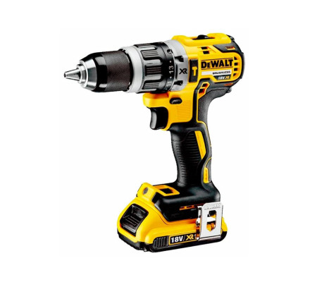 Ударная дрель-шуруповерт DEWALT DCD796D2, 18 В, 2000 об/мин, 34000 уд/мин, с 2 АКБ 2 Ач и ЗУ, в кейсе (DCD796D2-QW)