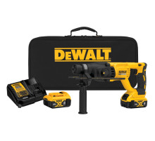 Аккумуляторный перфоратор DEWALT DCH133M2, 20 В, 2.6 Дж, 5500 уд/мин, с 2 АКБ 4 Ач и ЗУ, в сумке (DCH133M2-A9)