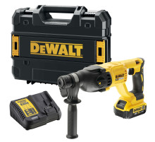 Аккумуляторный перфоратор DEWALT DCH133M1, 18 В, 2.6 Дж, 5500 уд/мин, с АКБ 4 Ач и ЗУ, в кейсе TSTAK (DCH133M1-QW)
