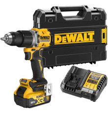 Ударная дрель-шуруповерт DEWALT DCD805P1T, 18 В, 2000 об/мин, 34000 уд/мин, с АКБ 5 Ач и ЗУ, в кейсе TSTAK (DCD805P1NT-XJ)