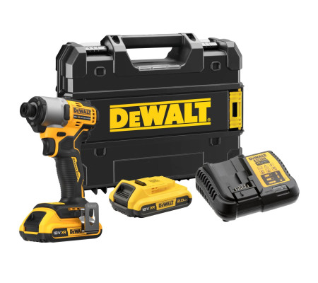 Аккумуляторный шуруповерт DEWALT DCF840D2T, 18 В, 192 Нм, 4200 уд/мин, с 2 АКБ 2 Ач и ЗУ, в кейсе TSTAK (DCF840D2T-QW)