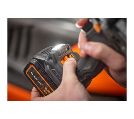 Ударная дрель-шуруповерт DEWALT McLaren Limited Edition DCD85MM2T, 18 В, 2000 об/мин, с 2 АКБ 4 Ач и ЗУ, в кейсе TSTAK