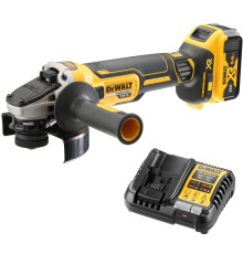 Аккумуляторная угловая шлифмашина DEWALT DCG405P1, 18 В, 125 мм, 9000 об/мин, с АКБ 5 Ач и ЗУ (DCG405P1N-XJ)