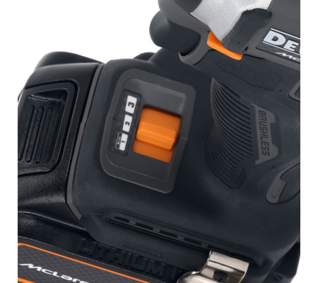 Аккумуляторный набор DEWALT McLaren Limited Edition DCK200MP2T: дрель-шуруповерт + шуруповерт, с 2 АКБ 5 Ач и ЗУ, в кейсе TSTAK