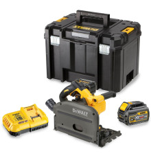 Аккумуляторная дисковая пила DEWALT DCS520T2, 54 В, 165 мм, 4200 об/мин, с 2 АКБ 2 Ач и ЗУ, в кейсе TSTAK (DCS520T2-QW)