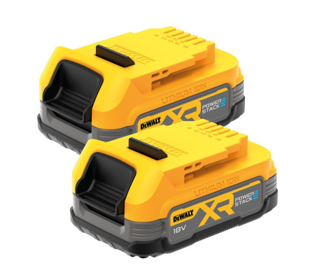 Аккумулятор DEWALT POWERSTACK DCBP034E2, Li-Ion, 18 В, 1.7 Ач, 2 шт. (DCBP034E2-XJ)