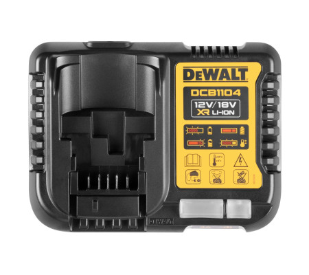 Набор DEWALT DCB1104P2: 2 АКБ DCB184, Li-Ion, 18 В, 5 Ач и зарядное устройство DCB1104, 12/18 В, 4 A (DCB1104P2-QW)