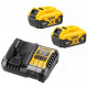 Набор DEWALT DCB1104P2: 2 АКБ DCB184, Li-Ion, 18 В, 5 Ач и зарядное устройство DCB1104, 12/18 В, 4 A (DCB1104P2-QW)