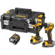 Аккумуляторный набор DEWALT DCK2051E2T, 18 В: дрель-шуруповерт DCD800 + шуруповерт DCF850, с 2 АКБ 1.7 Ач и ЗУ, в кейсе TSTAK