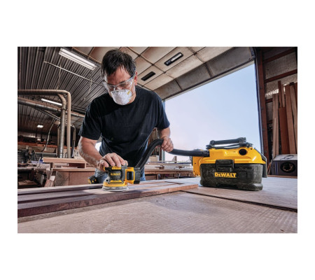 Аккумуляторная эксцентриковая шлифмашина DEWALT DCW210NT, 18 В, 125 мм, 12000 кол/мин, без АКБ и ЗУ, в кейсе TSTAK