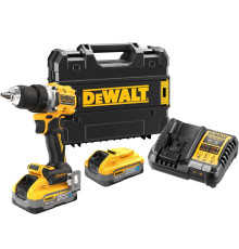 Аккумуляторная дрель-шуруповерт DEWALT DCD800H2T, 18 В, 2000 об/мин, с 2 АКБ 5 Ач и ЗУ, в кейсе TSTAK (DCD800H2T-QW)