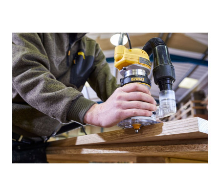 Кромочный фрезер DEWALT D26200, 900 Вт, 27000 об/мин, 55 мм (D26200-QS)