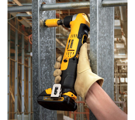 Аккумуляторная угловая дрель DEWALT DCD740NT, 18 В, 2000 об/мин, без АКБ и ЗУ, в кейсе TSTAK (DCD740NT-XJ)