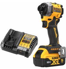 Аккумуляторный шуруповерт DEWALT DCF850P1, 18 В, 206 Нм, 3800 уд/мин, с АКБ 5 Ач и ЗУ (DCF850P1N-A9)