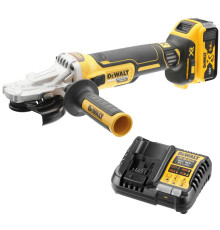 Аккумуляторная угловая шлифмашина DEWALT DCG405FP1, 18 В, 125 мм, 9000 об/мин, с АКБ 5 Ач и ЗУ (DCG405FP1N-XJ)