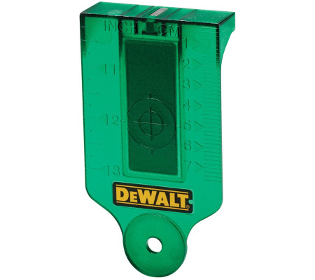 Мишень-лучеуловитель DEWALT DE0730G, для зеленых лазерных уровней