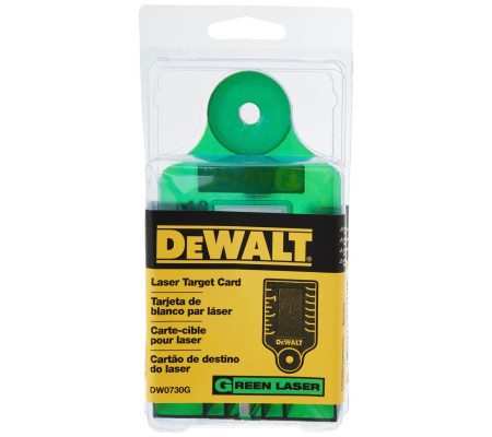 Мишень-лучеуловитель DEWALT DE0730G, для зеленых лазерных уровней